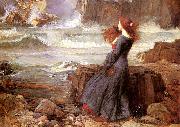 John William Waterhouse Miranda The Tempest oil painting artist